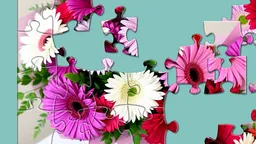 Puzzles for relax. Flowers